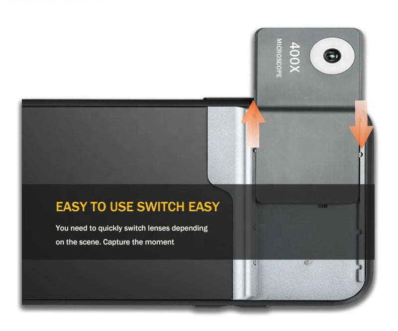 Multi-Functional 400X Microscope iPhone Case