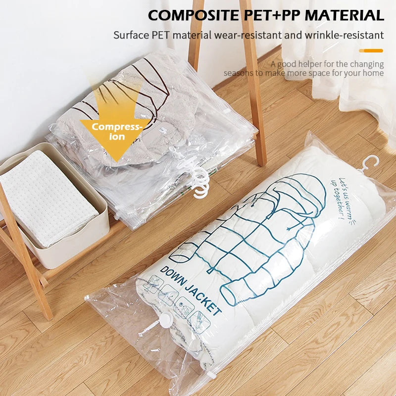 Hanging Space Saver Compression Storage Bag