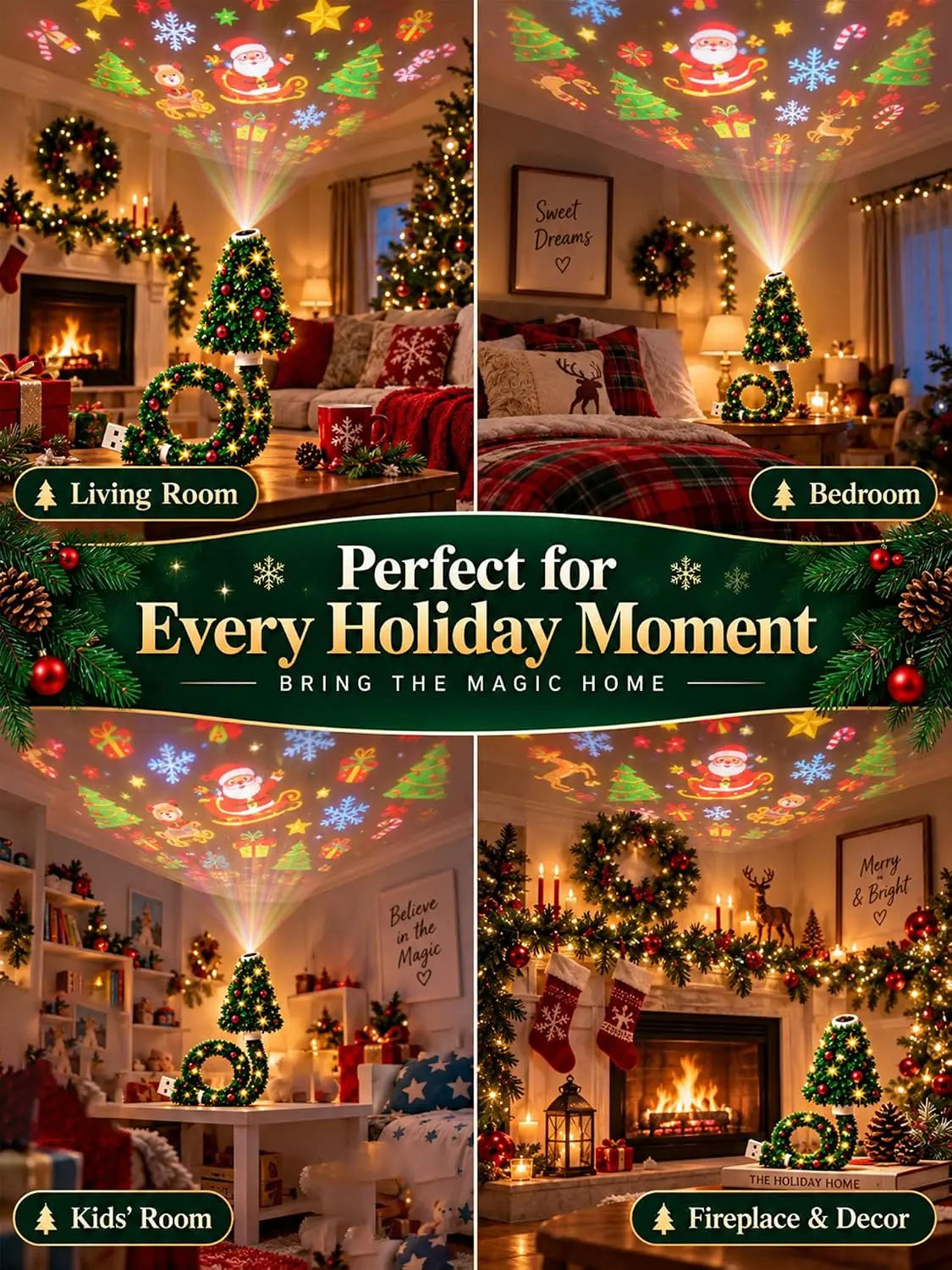 USB Christmas Tree Projector Lamp