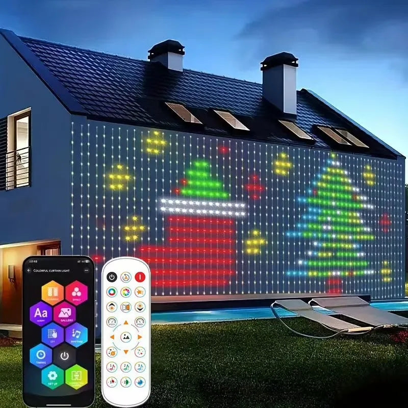 Smart LED Curtain String Lights