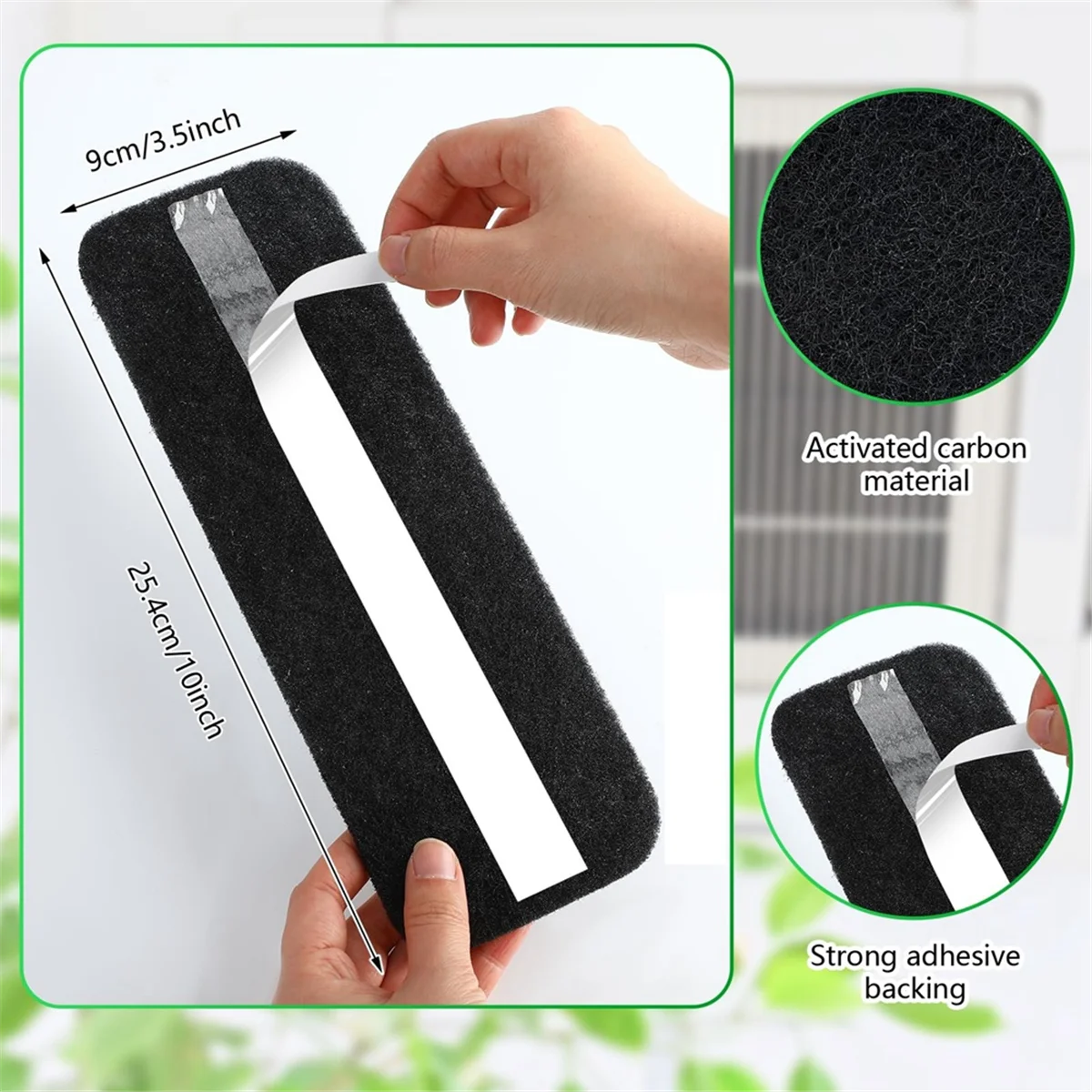 Air Purifying Coconut Carbon Pads - 20 Pcs