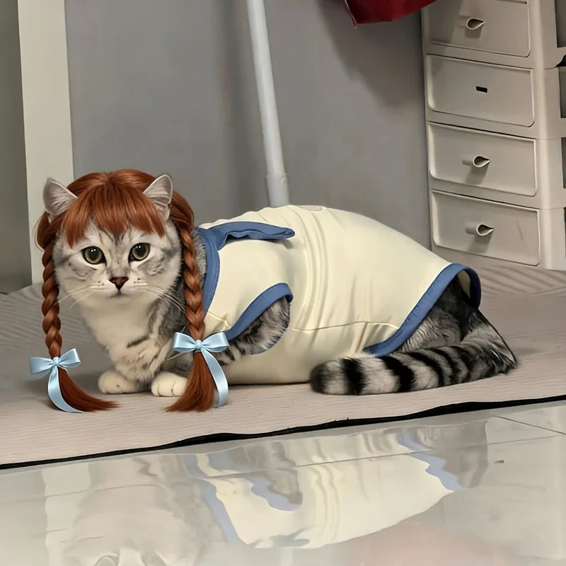 Pet Double Braid Wig
