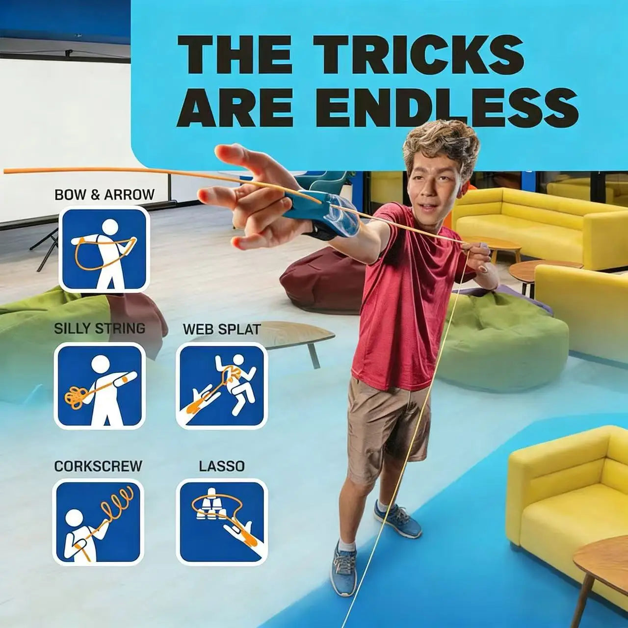 Retractable Luminous Wristband Shooter