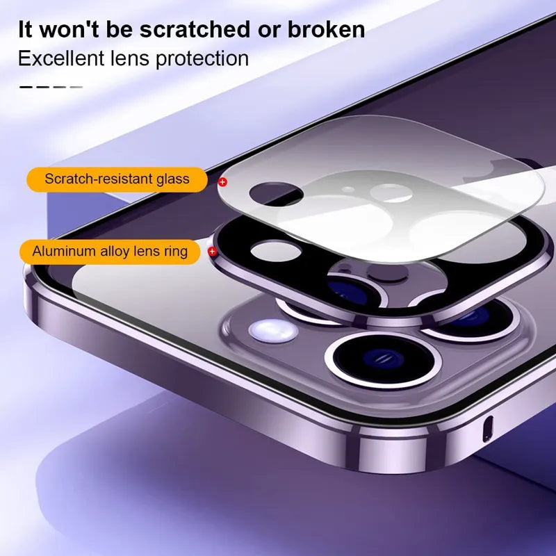 Double Sided Magnetic Glass Anti-Peep Mobile Case