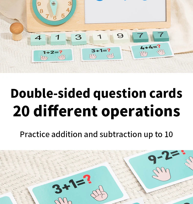 Montessori Time & Math Learning Aid