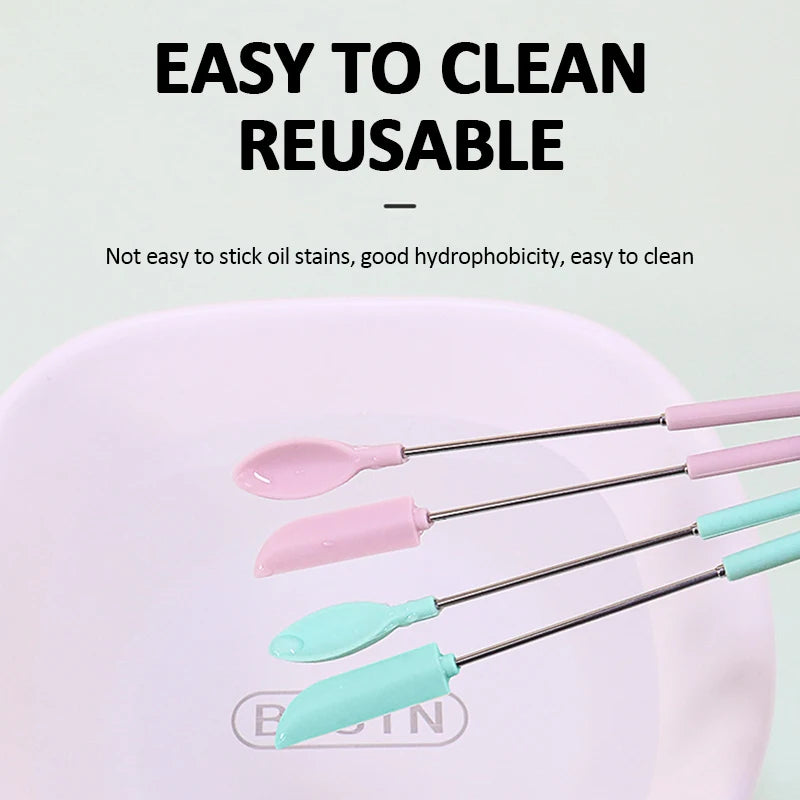 Retractable Silicone Scraper Spoon