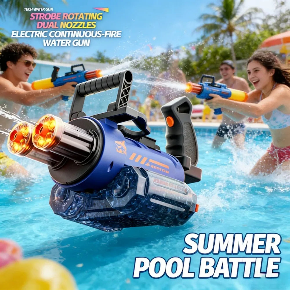 Voice Control Electric Gatling Water Gun