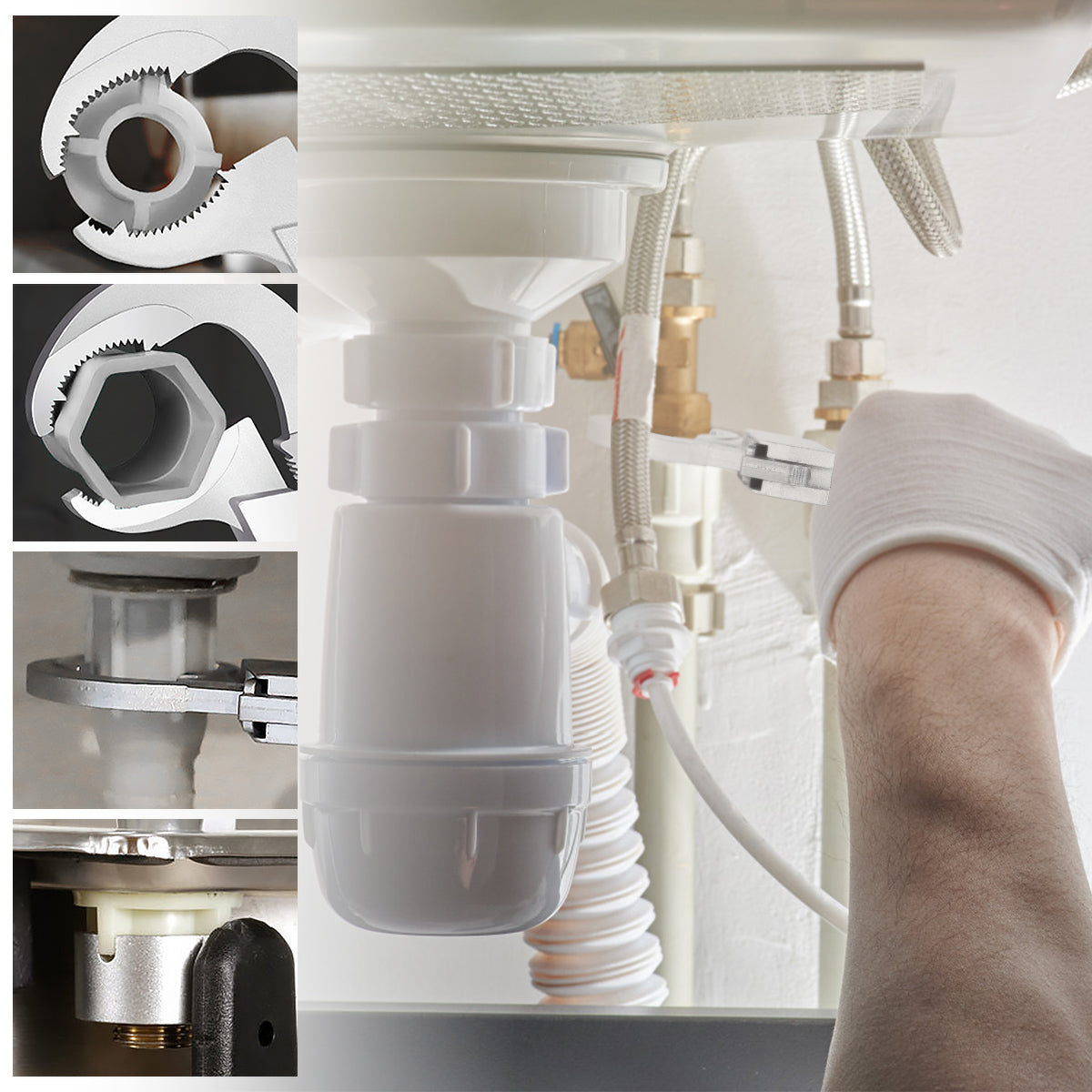 Universal Multifunctional 4-in-1 Pipe Wrench