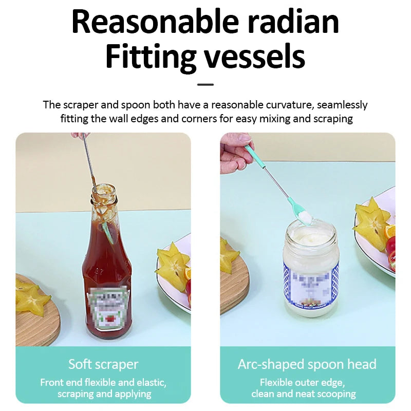 Retractable Silicone Scraper Spoon
