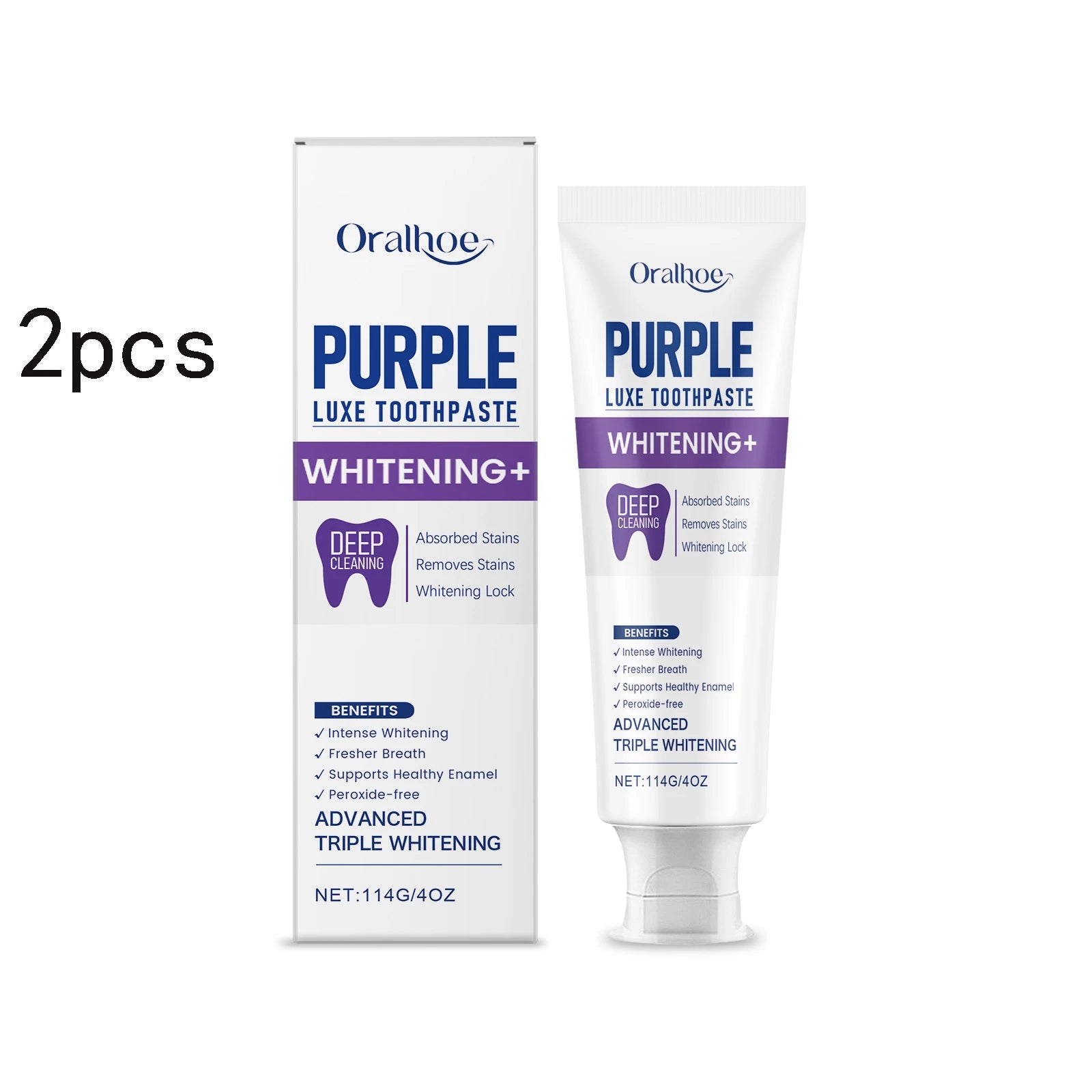Purple Teeth Whitening Luxe Toothpaste
