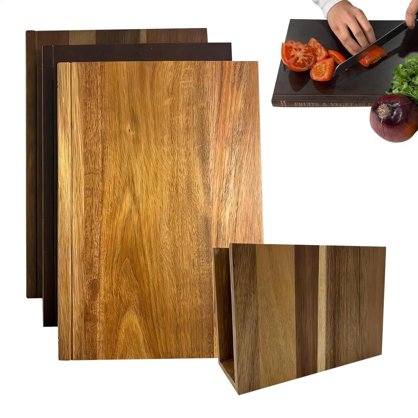 Book Style Cutting Boards for Kitchen