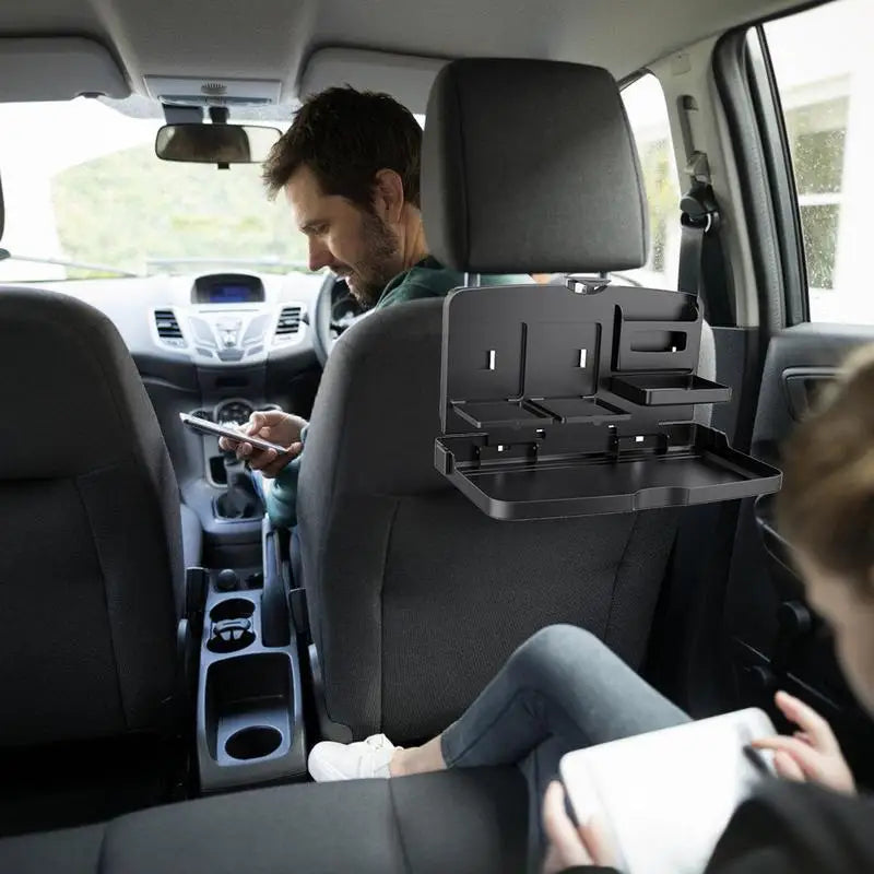 Multipurpose Foldable Car Headrest Tray