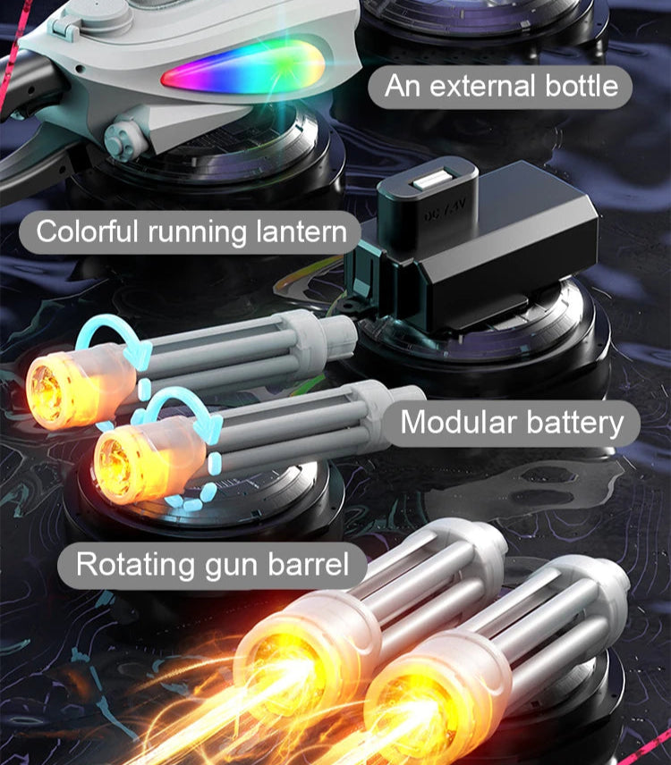 Spitfire Dual Tube Gatling Water Gun