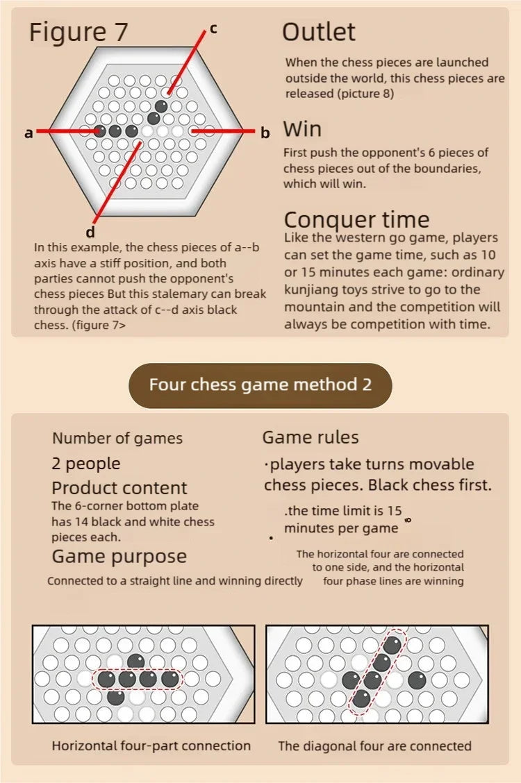 Classic Marble Strategy Board Game