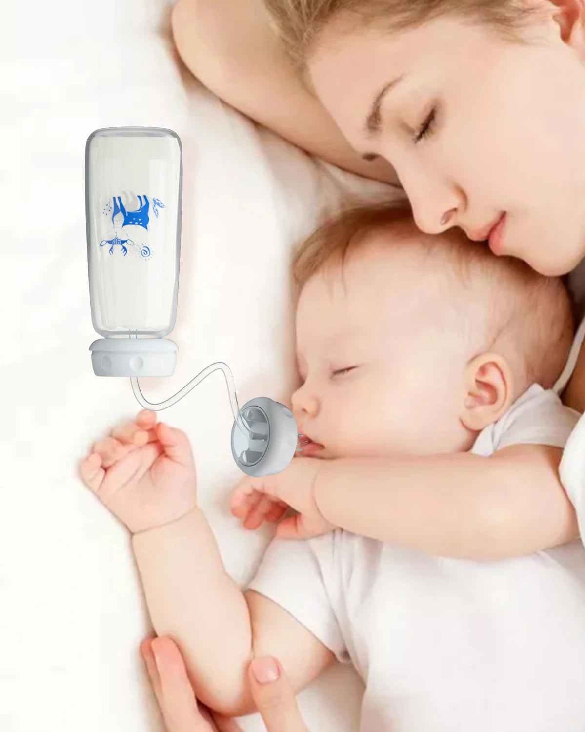 Hands Free Baby Feeding Bottle