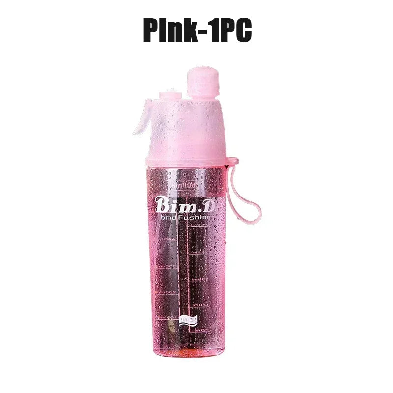 2 in 1 Portable Spray Water Bottle
