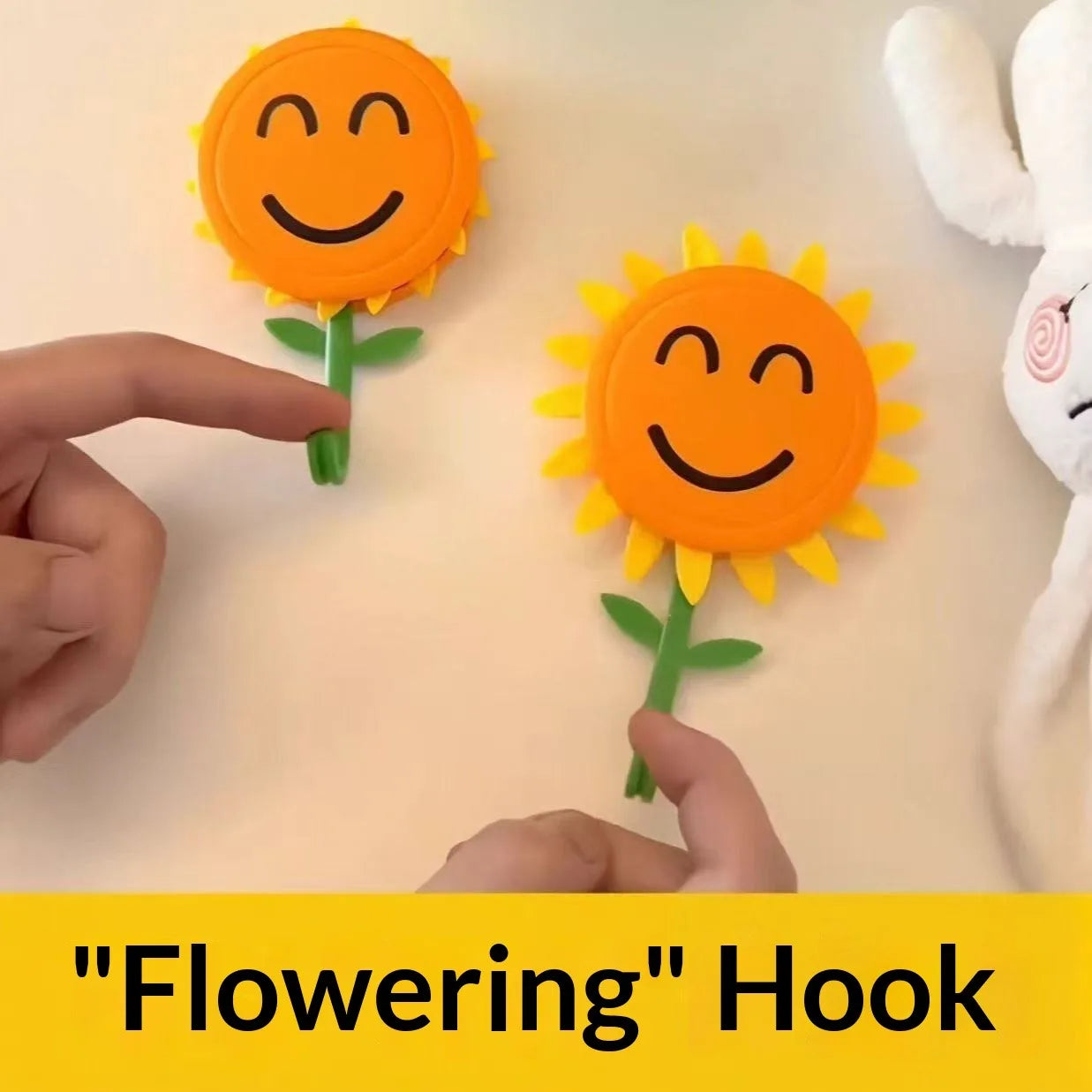 Self-Adhesive Sunflower Wall Hook