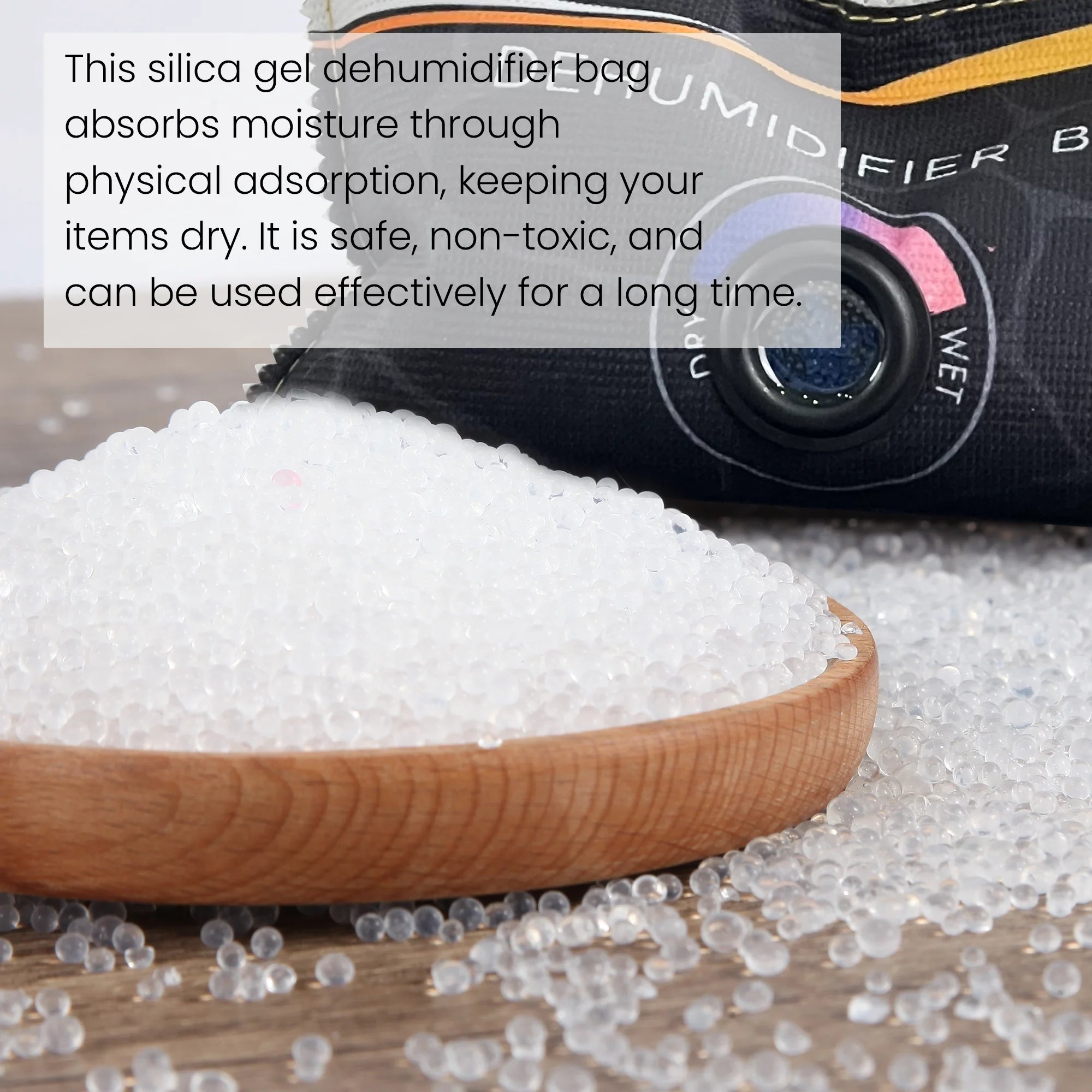 Silica Gel Reusable Dehumidifier Bag