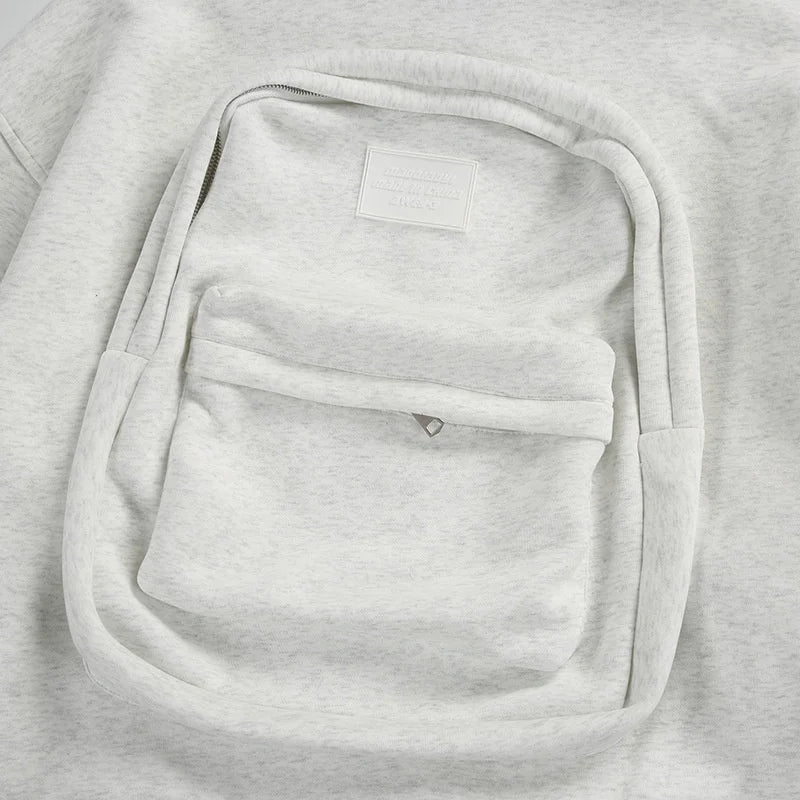 Backpack Style Hoodie