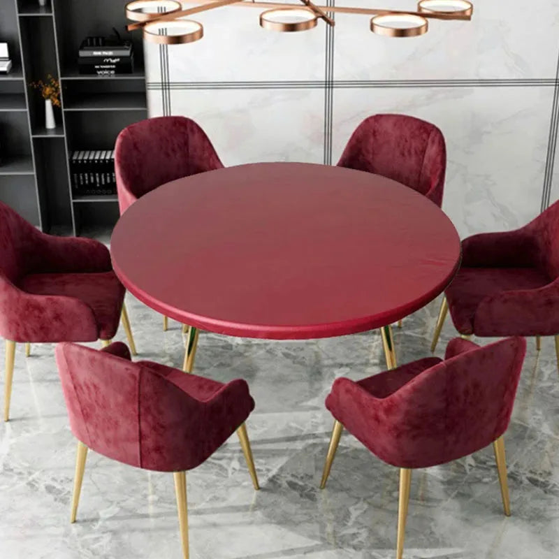 Elastic Waterproof Round Table Cover