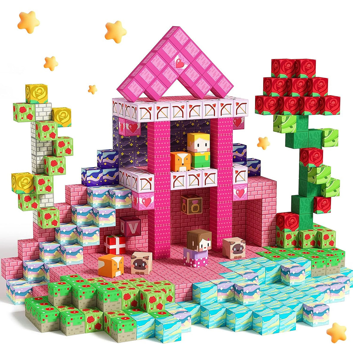 Mine World Magnetic Building Blocks