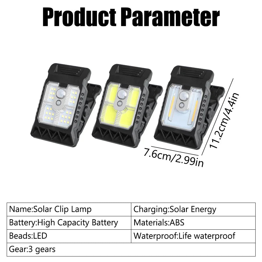 Outdoor LED Solar Clip Light