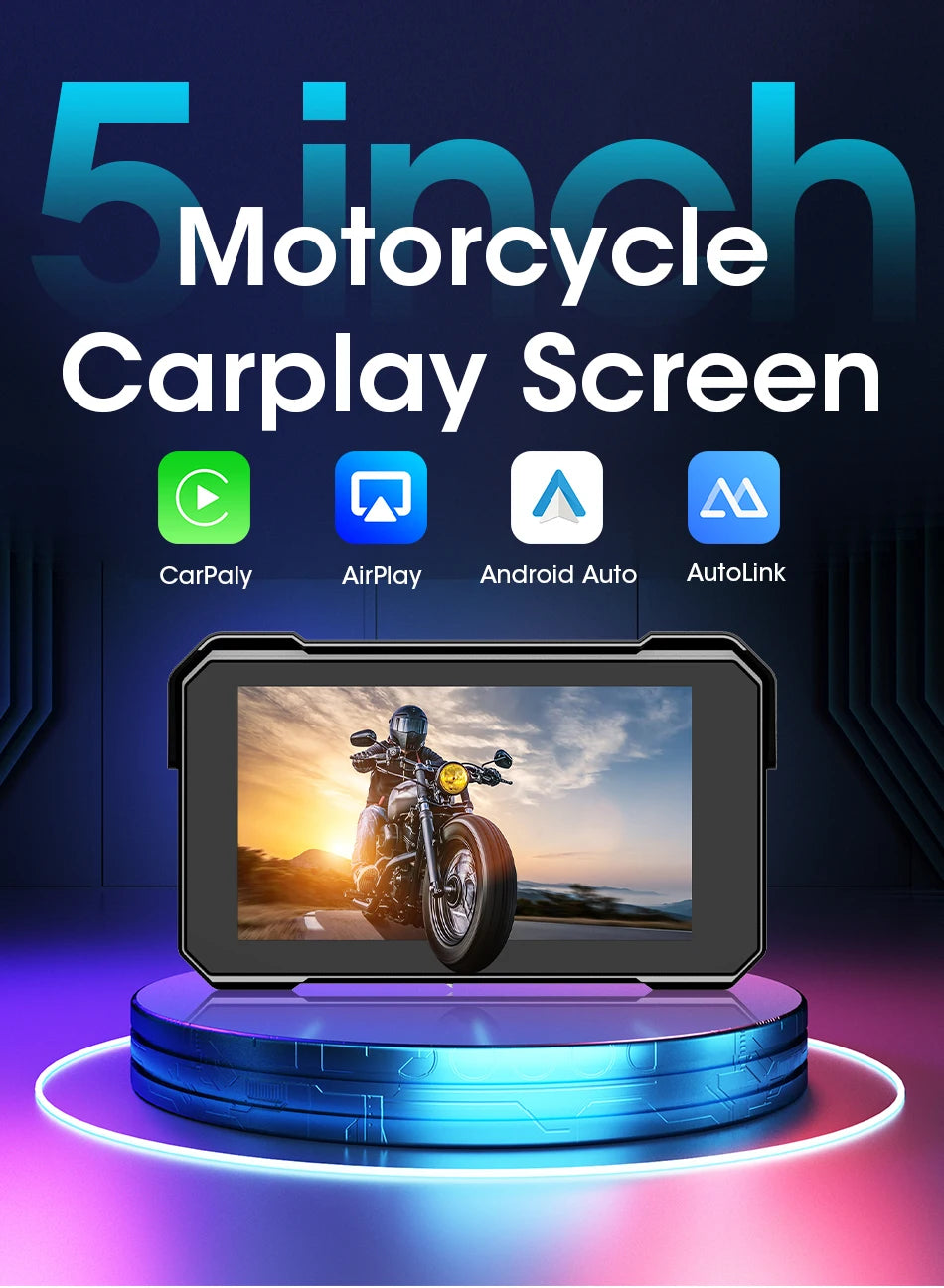 Waterproof Motorcycle Android Wireless Carplay
