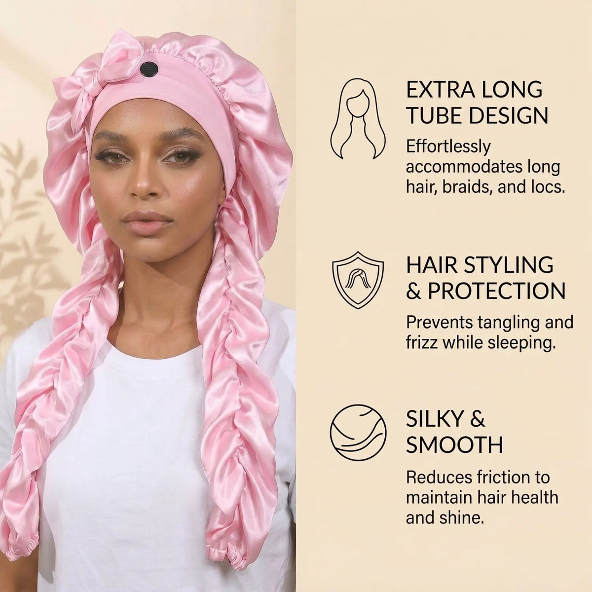 Satin Heatless Curling Bonnet