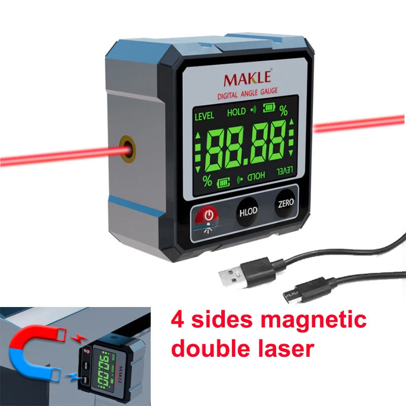 Magnetic Digital Laser Angle Ruler