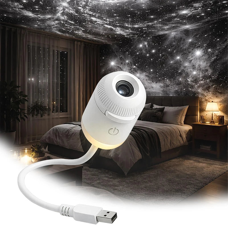 2-in-1 Mini Galaxy Star Projector