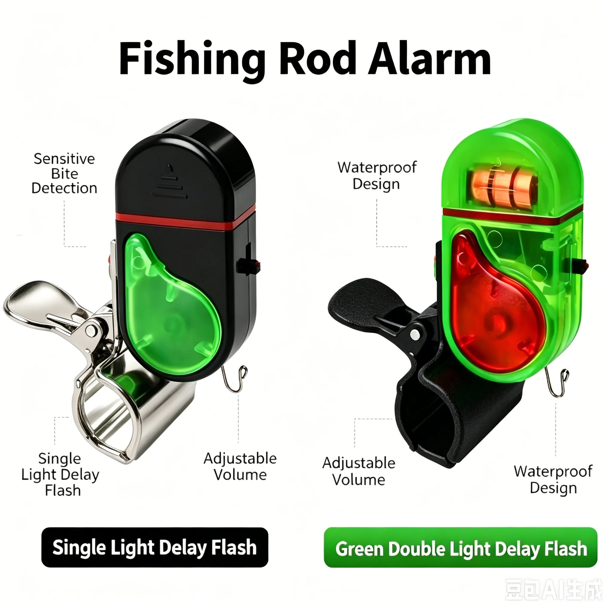 Fishing Bite Alarm with LED Light