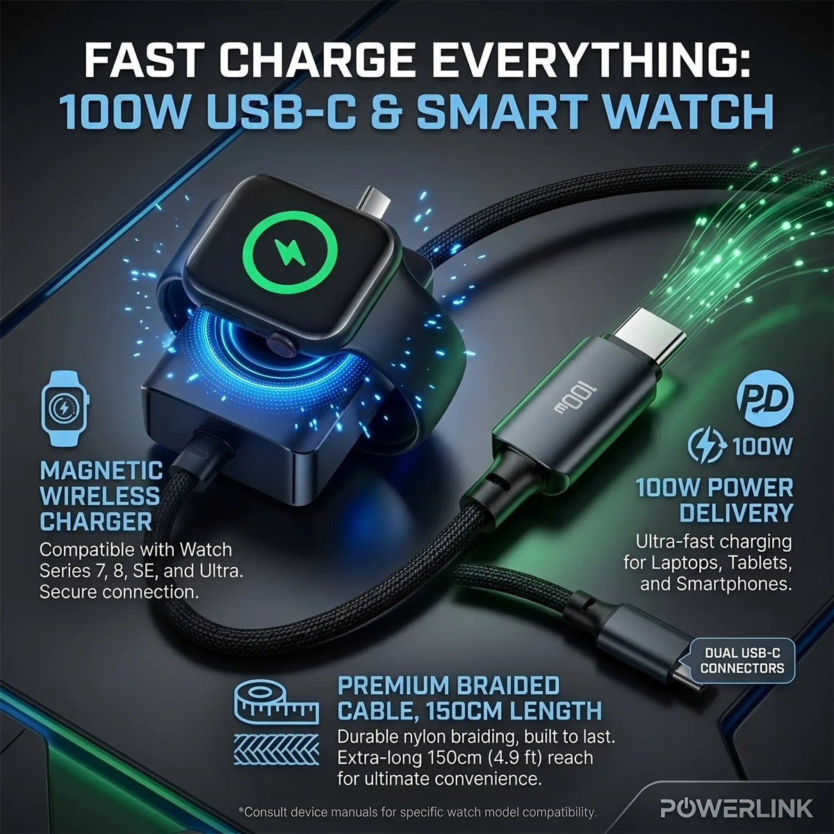 2-in-1 Magnetic Fast Charging Cable