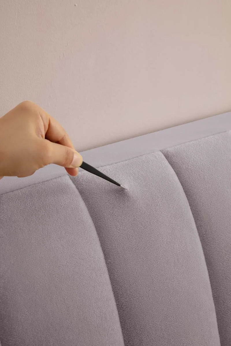 Plush Quilted Bed Headboard Protector