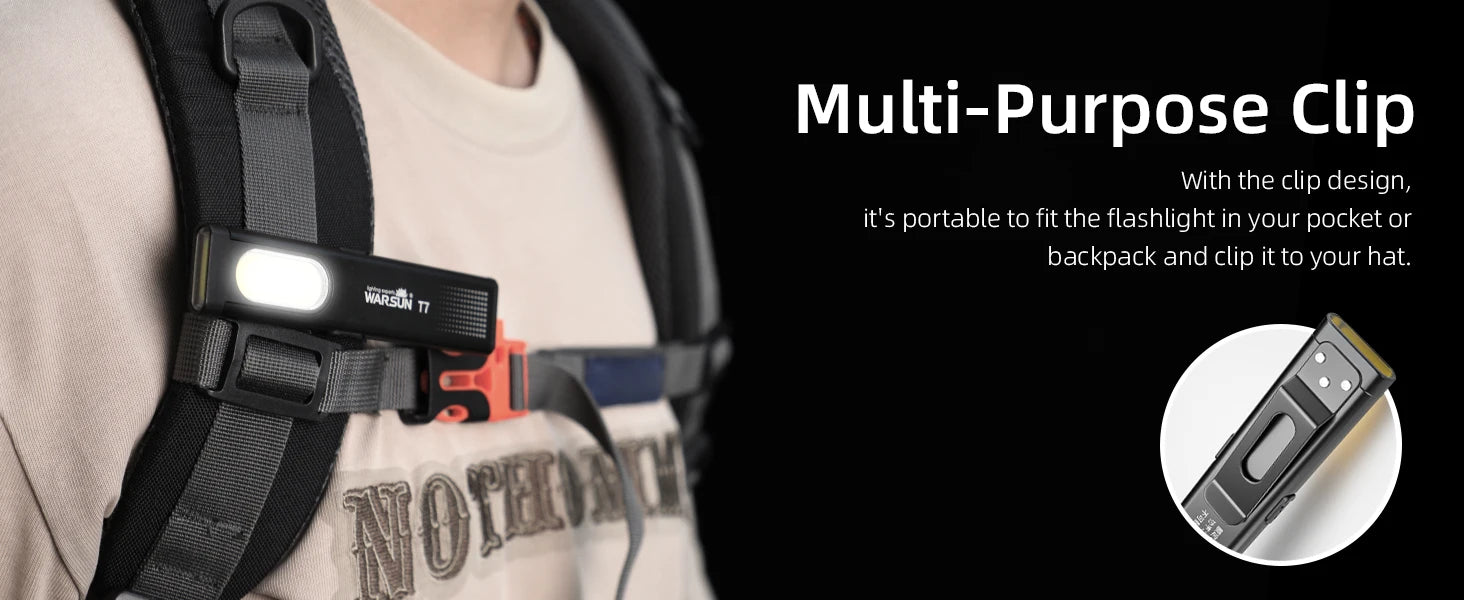 Magnetic LED Keychain Flashlight