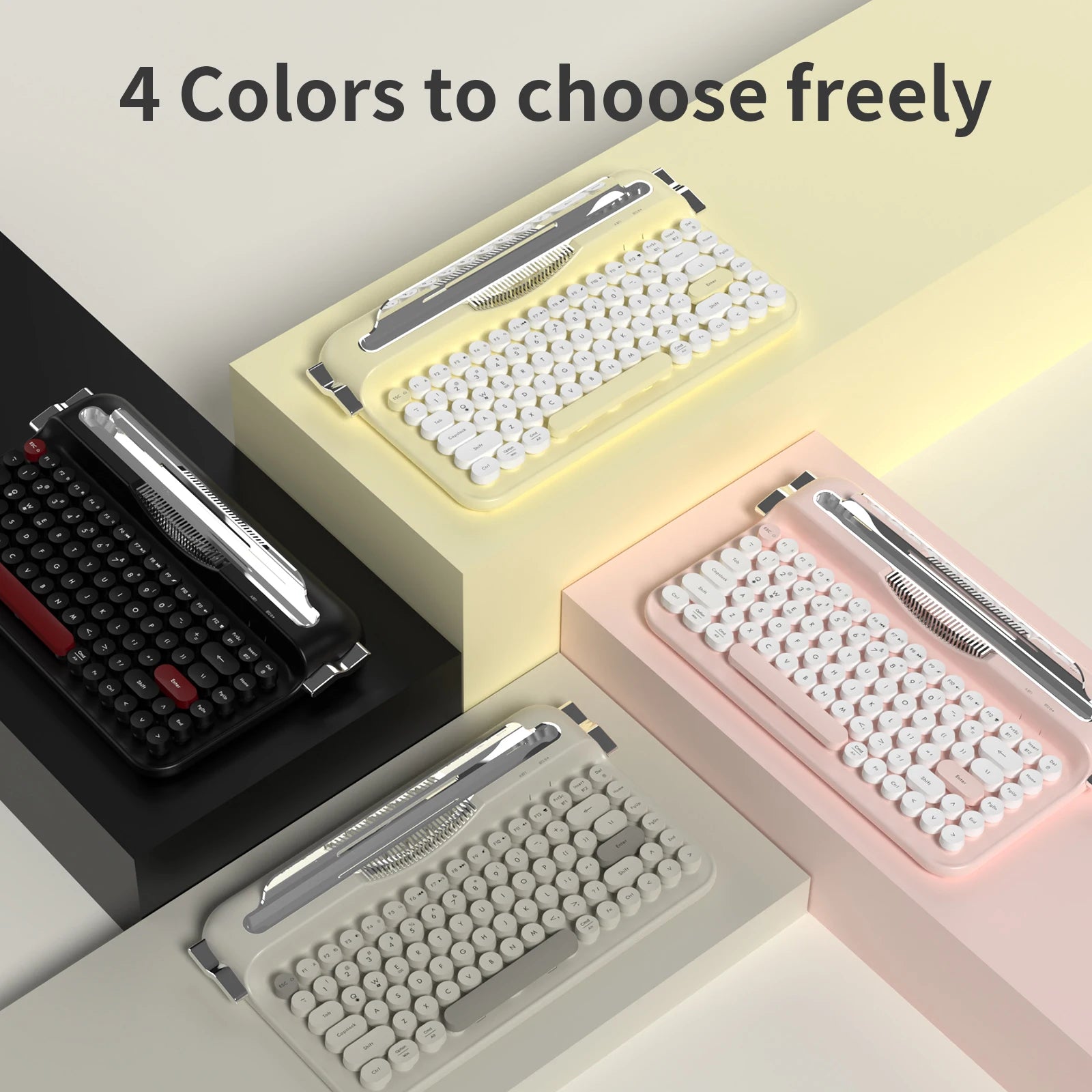 Retro Bluetooth Typewriter Keyboard