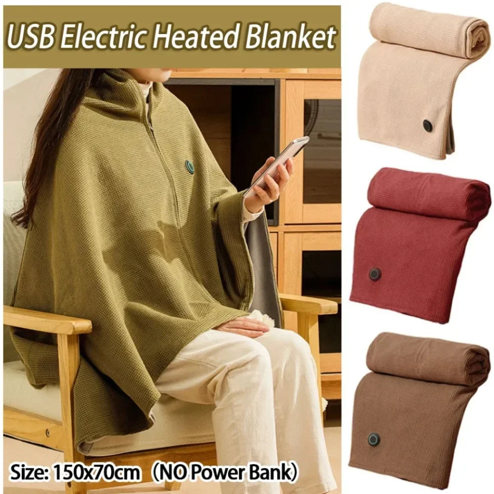 Wearable USB Electric Heated Blanket