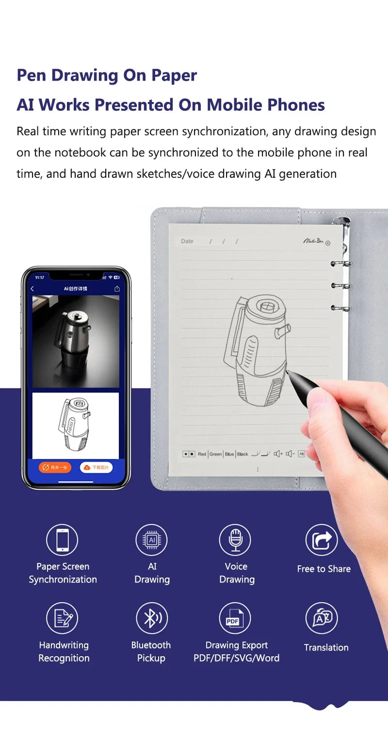 Bluetooth Electronic Digital Writing Pad With Pen