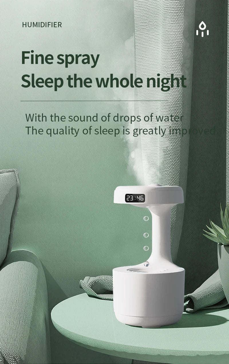 Anti-Gravity Droplet Humidifier