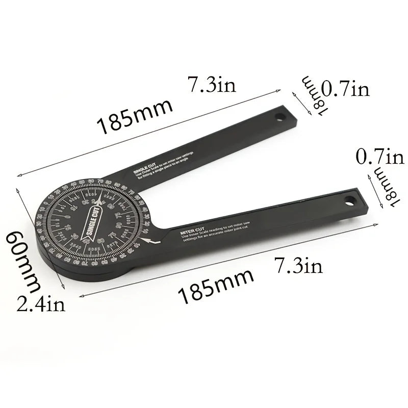 Adjustable Angle Measuring Protractor