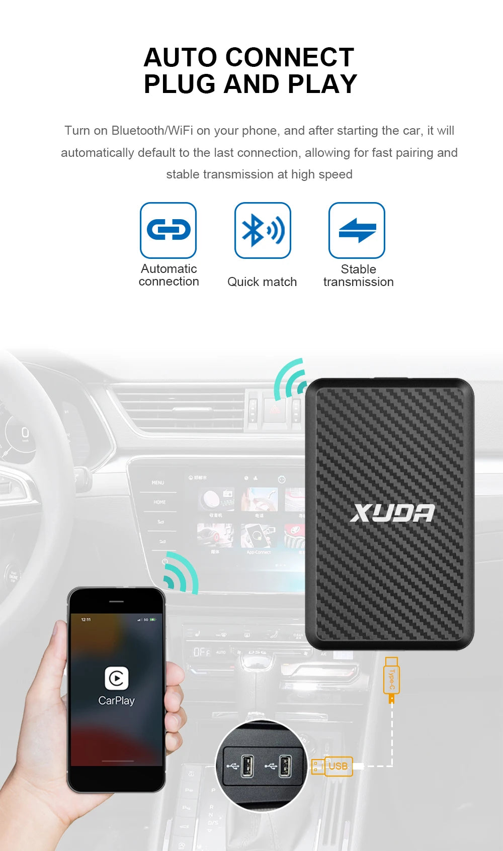 Smart Android Wireless CarPlay