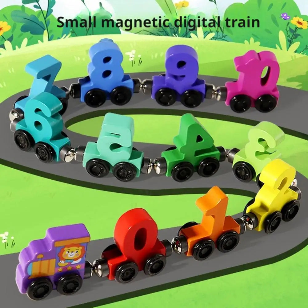 Creative Wooden Magnetic Train