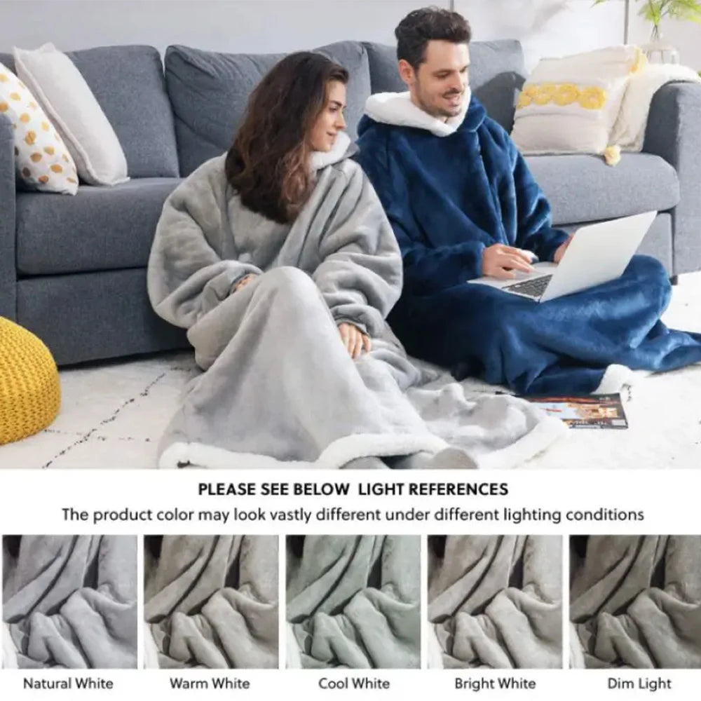 Sweatshirt Blanket with Hoodies