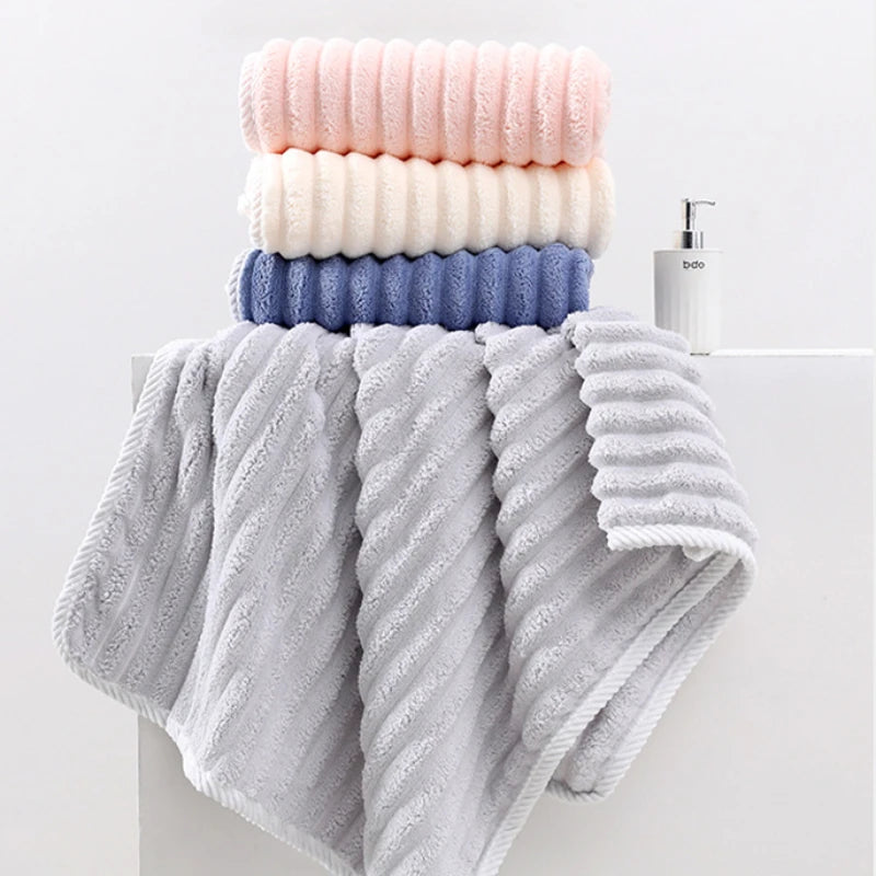 Quick Absorption Coral Plush Towel
