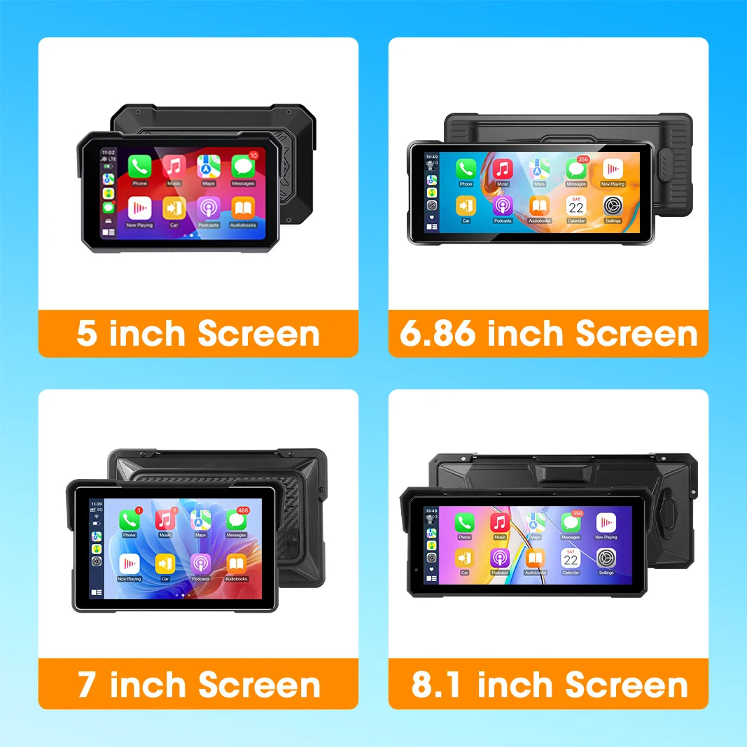 Waterproof Motorcycle Android Wireless Carplay