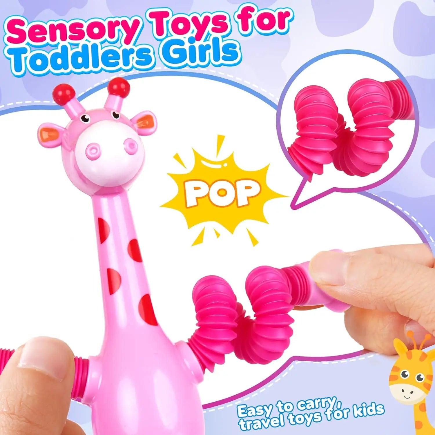 4Pcs Giraffe Sensory Toy