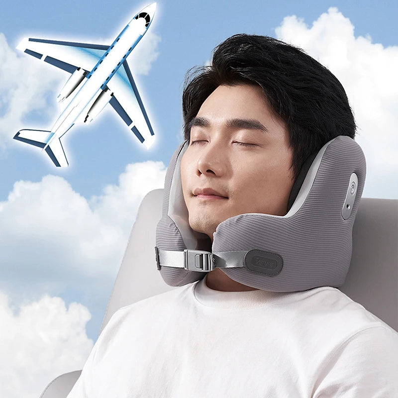 Travel Pillow with Noise Canceling Earmuffs