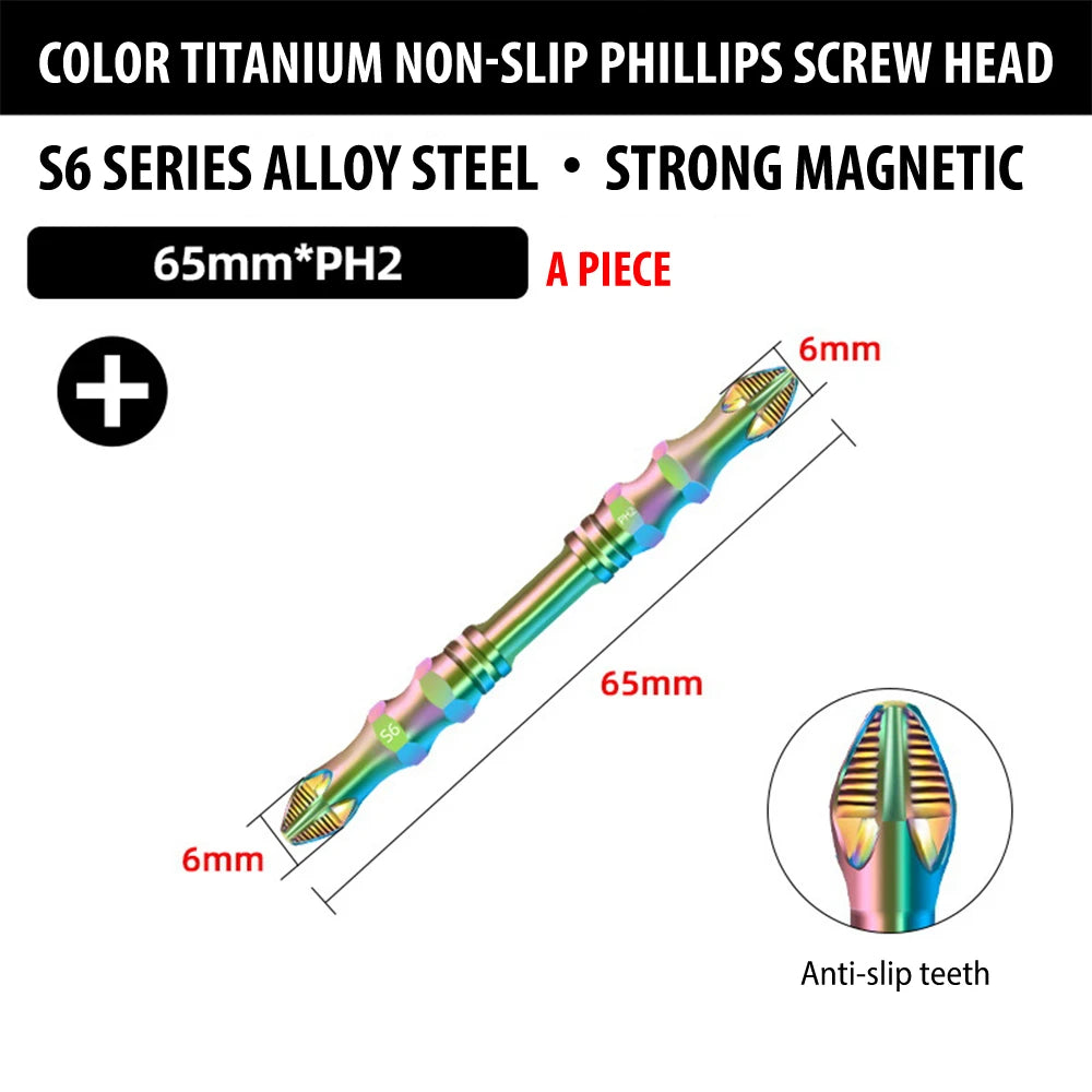 Magnetic Titanium Impact Anti-Slip Screw Head
