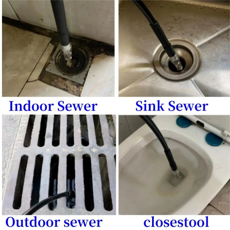 High Pressure Drainage Cleaning Kit