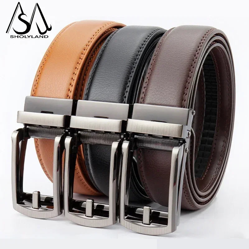 Men's Leather Ratchet Belt