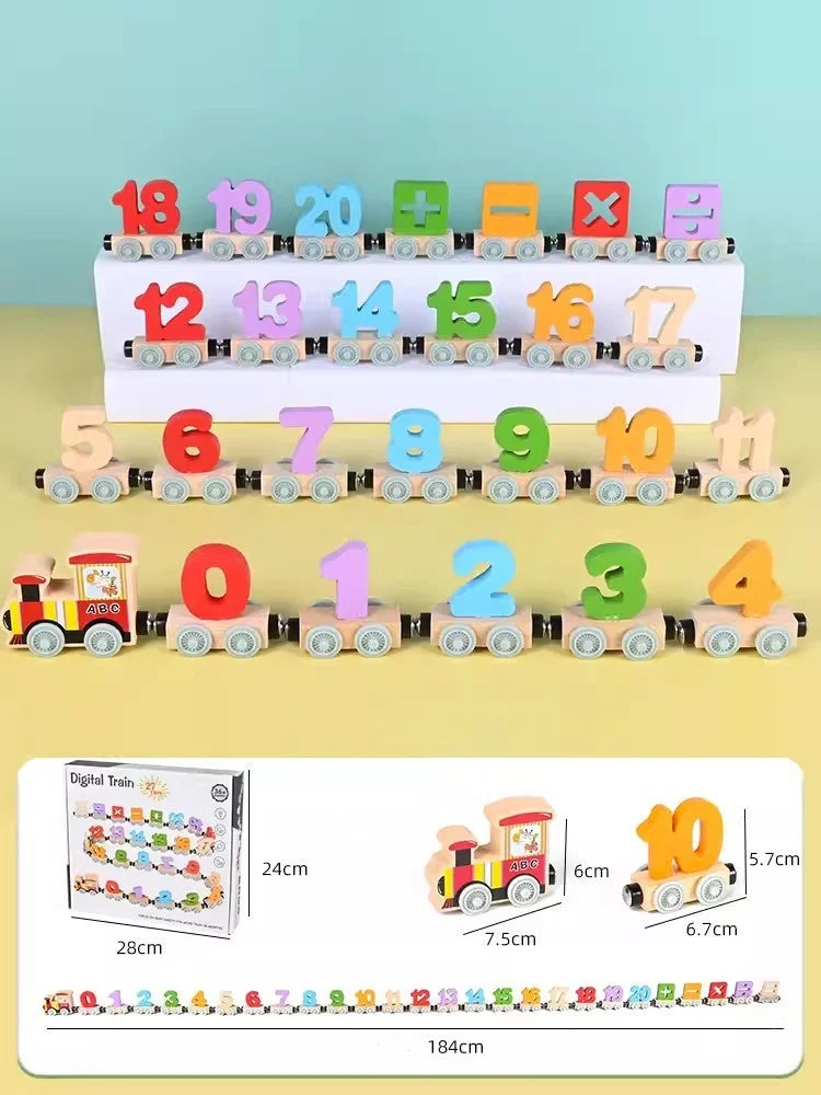 Creative Wooden Magnetic Train